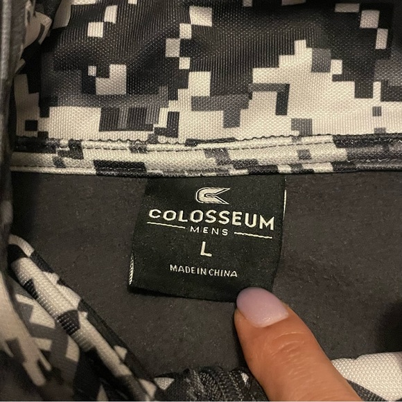 NWT Clemson Tigers Colosseum OHT Military Appreciation Camo Quarter-Zip Hoodie L - Picture 7 of 16